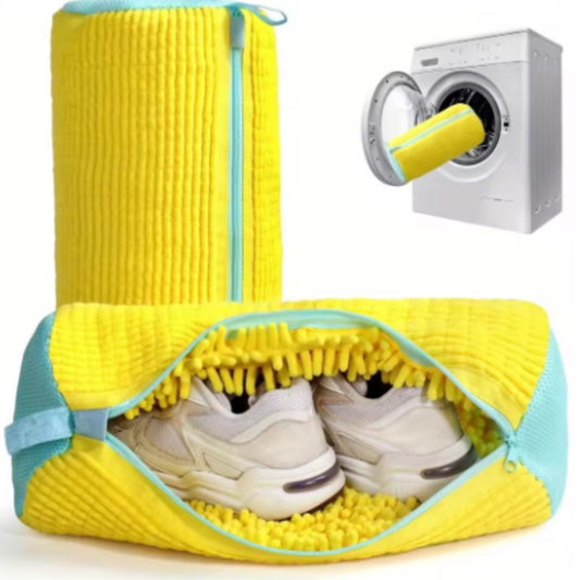 Sac de Lavage Chaussures Microfibre Réutilisable 19 × 39 cm