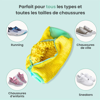 Sac de Lavage Chaussures Microfibre Réutilisable 19 × 39 cm