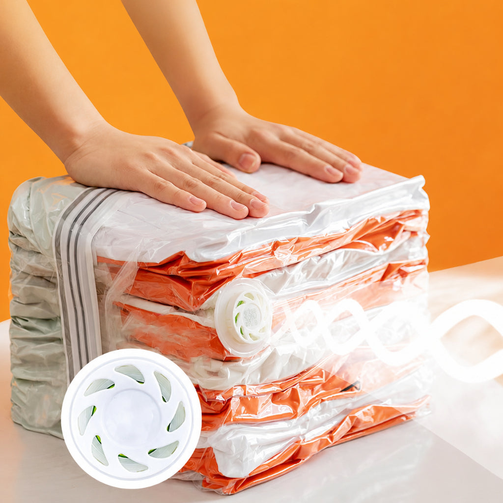 Sac de Rangement Sous Vide 70 × 100 cm – Housse de Compression pour Vêtements, Couvertures et Accessoires de Voyage