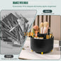 Organisateur de Maquillage Rotatif 360° –  5 Compartiments – Noir