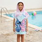 Serviette Poncho Enfant à Capuche Motif Stitch & Angel –  Standard (2 à 8 ans)