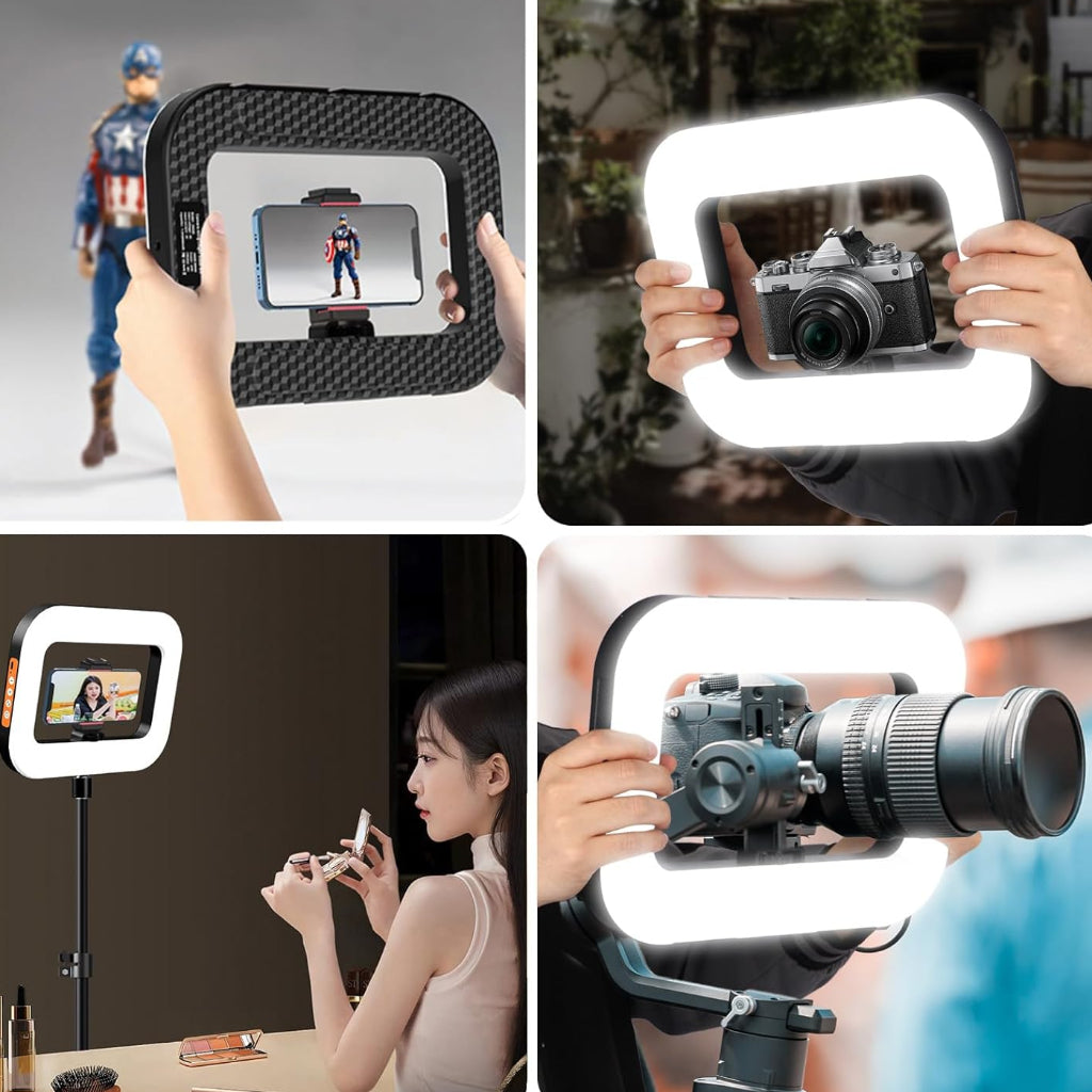 Lampe Selfie LED Rechargeable YM-300 – Portable avec 240 LED - Réglable Avec Trépied