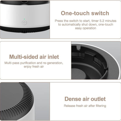 Cendrier 2 En 1 Aspirateur de Fumée Électrique Intelligent Avec Purificateur d’Air