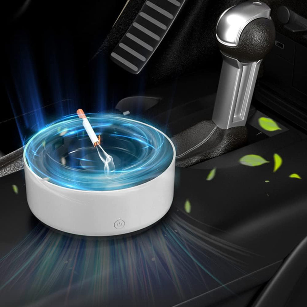 Cendrier 2 En 1 Aspirateur de Fumée Électrique Intelligent Avec Purificateur d’Air