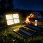 Projecteur Solaire LED Rechargeable 264 LED avec Panneau Solaire et Télécommande