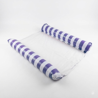 Hamac de Piscine Gonflable Flottant Pliable--SAINTEVE-138 x 132 x 20 cm- 2 places-Bleu