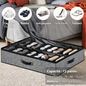 Organiseur de Chaussures Sous Lit 12 Paires – Boîte de Rangement avec Couvercle Transparent 75 × 60 × 15 cm
