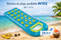 Matelas de plage gonflable INTEX Vert -188x71 Cm
