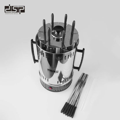 Barbecue Électrique Vertical DSP 6 Fourchettes 1000W – Rotation Automatique