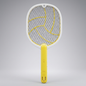 Raquette Électrique Anti-Moustiques Rechargeable USB – Tue-Insectes Haute Tension - Jaune