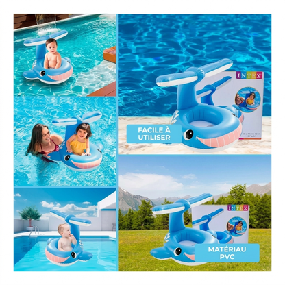 Bouée culotte gonflable Baleine rigolote INTEX 12-24 mois - 99 x 86 cm