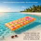 SAINTEVE Matelas de Plage Gonflable -183 x 69 cm-Orange