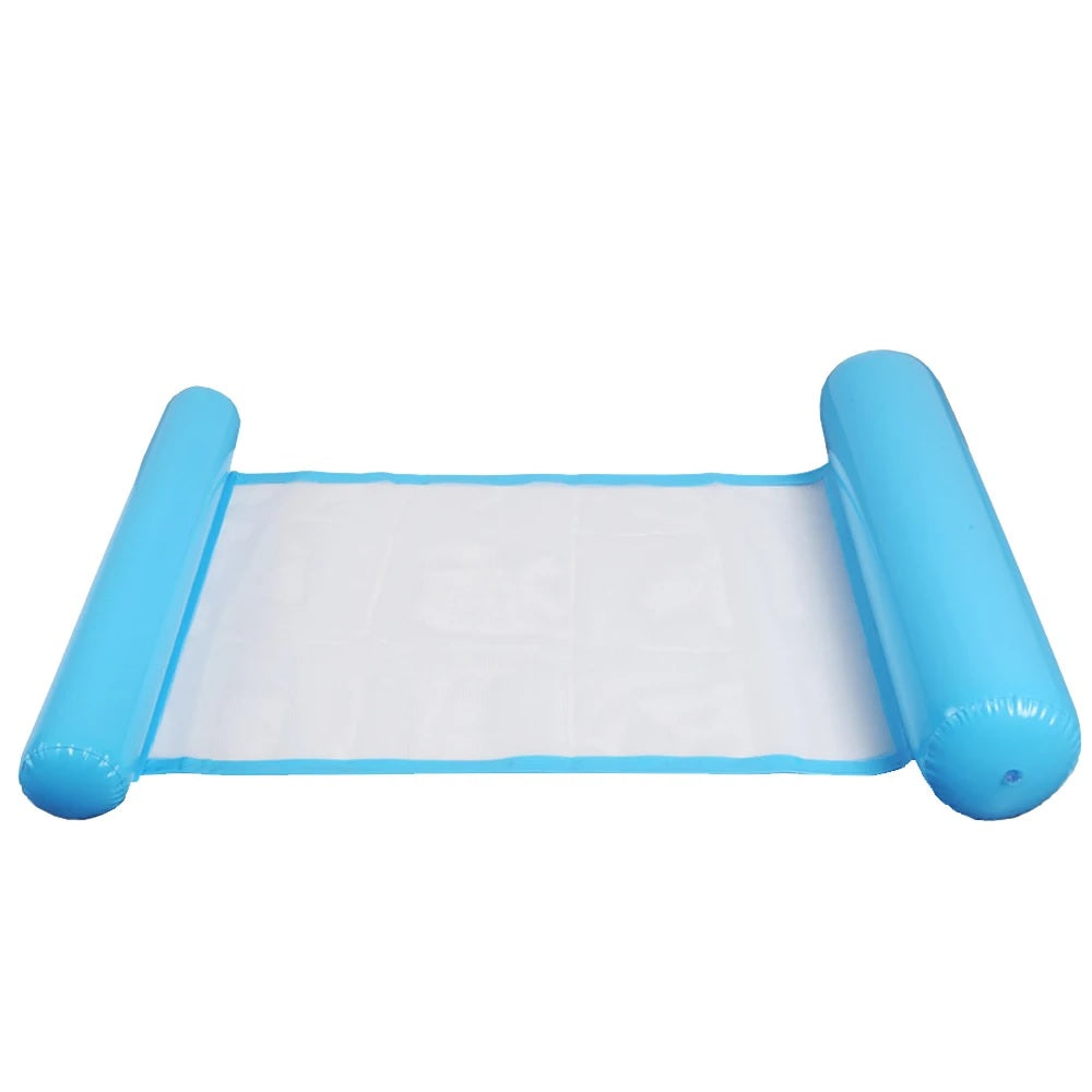 Hamac de Piscine Gonflable Flottant Pliable-SAINTEVE -110 x 80 x 18 cm- 1 place-Bleu ciel