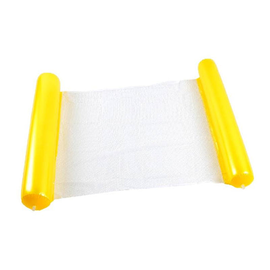 Hamac de Piscine Gonflable Flottant Pliable-SAINTEVE -110 x 80 x 18 cm- 1 place-Jaune