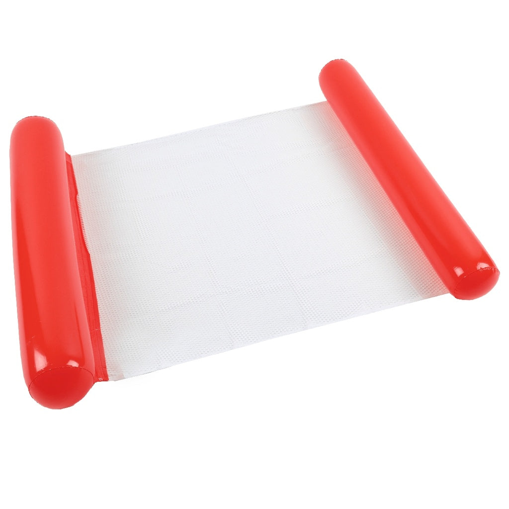 Hamac de Piscine Gonflable Flottant Pliable-SAINTEVE -110 x 80 x 18 cm- 1 place-Rouge