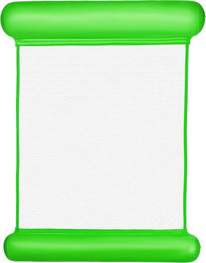 Hamac de Piscine Gonflable Flottant Pliable-SAINTEVE -110 x 80 x 18 cm- 1 place-Vert