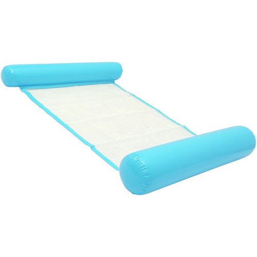 Hamac de Piscine Gonflable Flottant Pliable-SAINTEVE -110 x 80 x 18 cm- 1 place-Bleu ciel