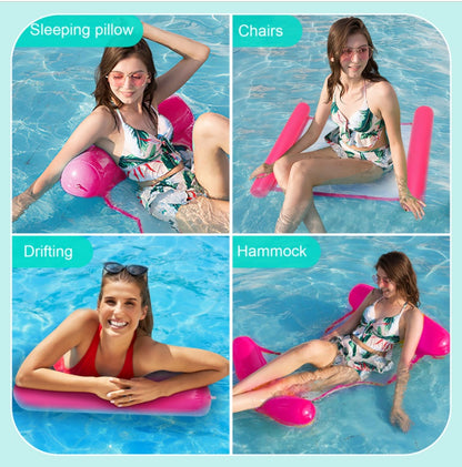 Hamac de Piscine Gonflable Flottant Pliable-SAINTEVE -110 x 80 x 18 cm- 1 place-Rose