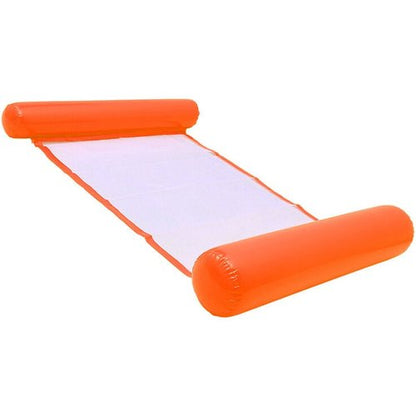 Hamac de Piscine Gonflable Flottant Pliable-SAINTEVE -110 x 80 x 18 cm- 1 place-Orangé