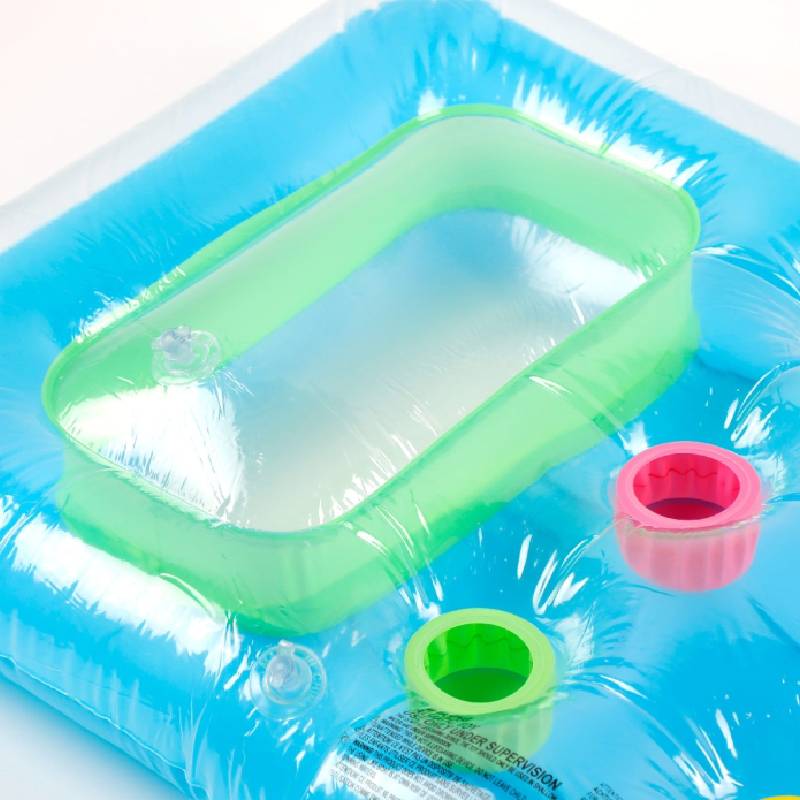 SAINTEVE Matelas de Plage Gonflable -183 x 69 cm-Bleu