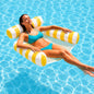 Hamac de Piscine et Plage Gonflable avec Filet – 115 x 105 x 15 cm - Jaune
