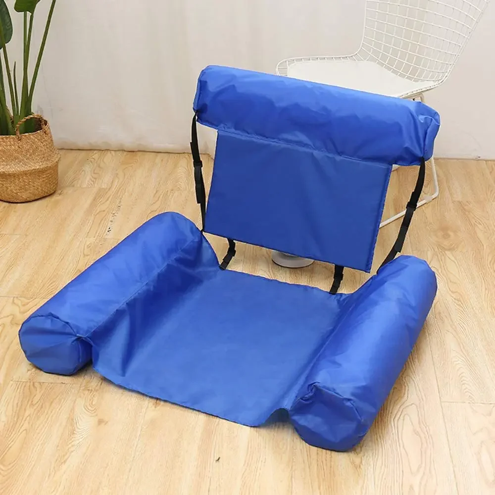 Chaise Gonflable Pliable Pour Piscine et Plage – 120 x 100 cm – Bleu