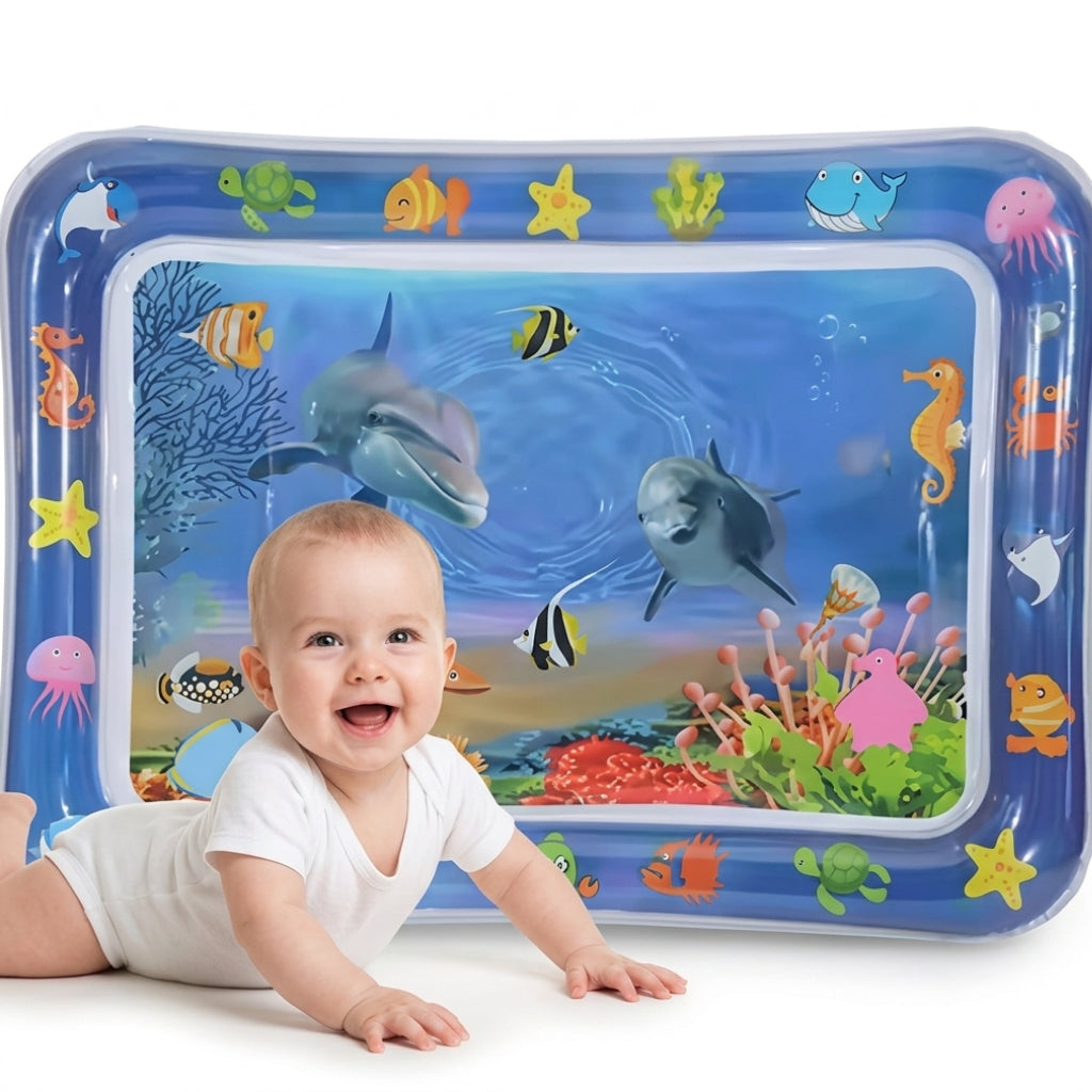 Tapis d’Eau Gonflable pour Bébé – Jeu Sensorielle Aquatique – 69 x 50 x 8 cm