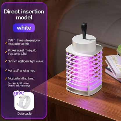 Lampe Anti-Moustique Électrique Y20 – UV 390 nm – Rechargeable & Suspendue - Blanc
