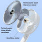 Ventilateur Portable Rechargeable Multifonction – 3 Vitesses – Support Bureau & Fixation Murale