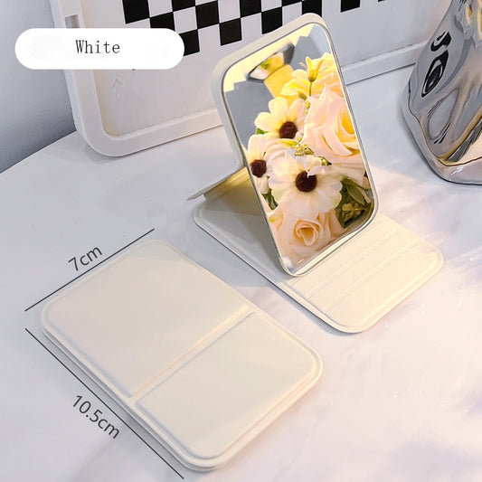 Boutique Meuble et décoration Miroir De Poche Pliant Et Ajustable En PU – Blanc    Miroir De Poche Pliant Et Ajustable En PU – Blanc