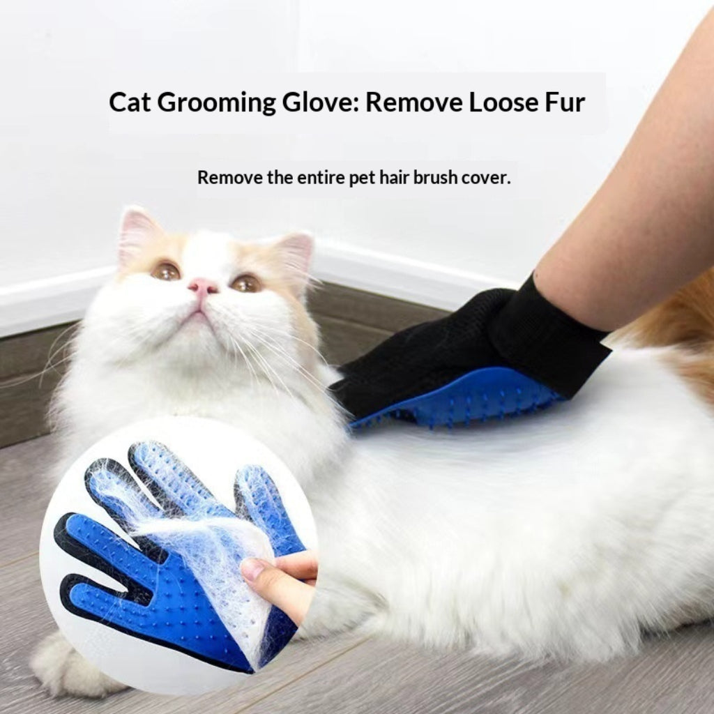 Gant de Toilettage pour Chat en Silicone – Anti-Poils pour Chats et Petits Chiens