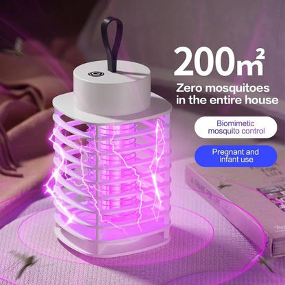 Lampe Anti-Moustique Électrique Y20 – UV 390 nm – Rechargeable & Suspendue - Blanc